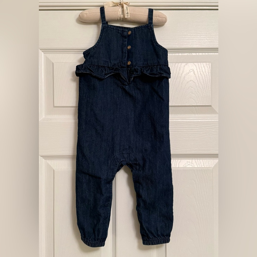 Carter's Denim Ruffle Jumpsuit